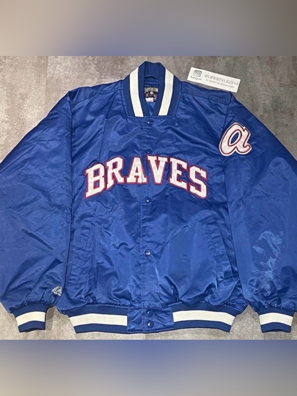 Satin Bomber Jacket - XL